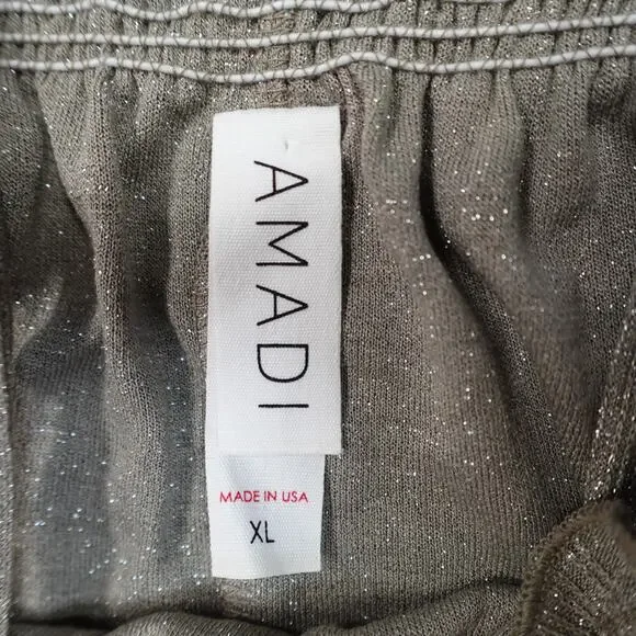 Anthropologie Top Womens Extra Large Amadi Tank Shimmer Metallic - Picture 3 of 10